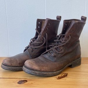 Frye combat boots